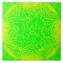 Azulejo cerâmico de amarelo