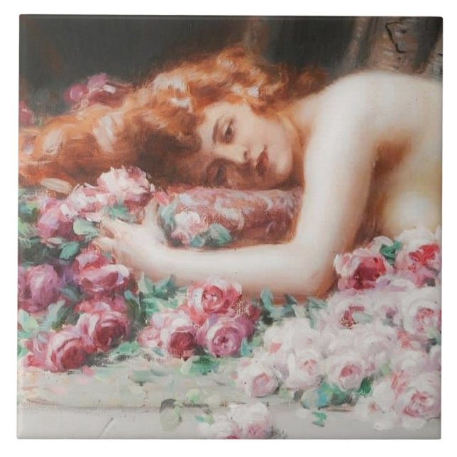 Azulejo cerâmico de arte vitoriana (Frente)