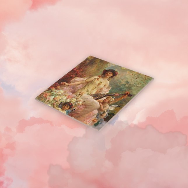 Azulejo cerâmico de arte vitoriana (Criador carregado)