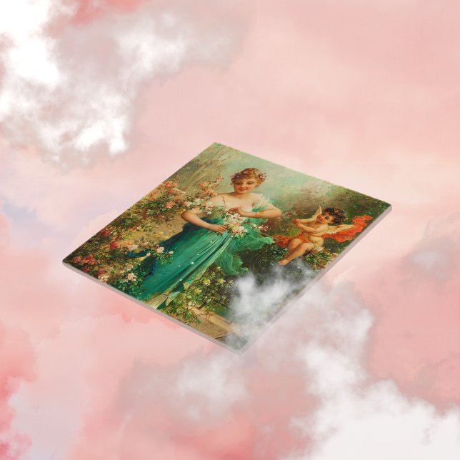 Azulejo cerâmico de arte vitoriana (Criador carregado)