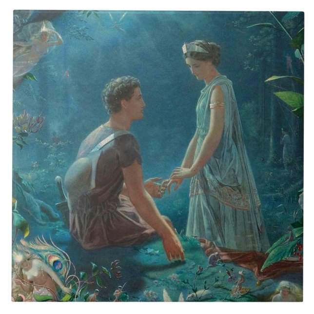 Azulejo cerâmico de arte vitoriana (Frente)