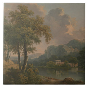 Azulejo cerâmico de arte vitoriana