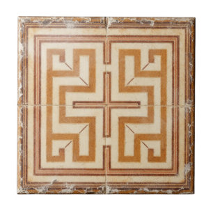 Azulejo cerâmico de Artesanato cruzado