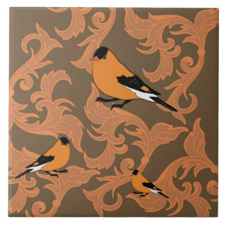 Azulejo cerâmico de aves