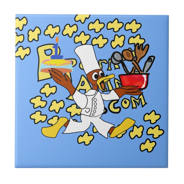 Azulejo cerâmico de azulejo de anime Ducky Kazoo (Frente)