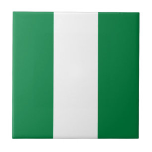 Azulejo cerâmico de bandeira nigeriana