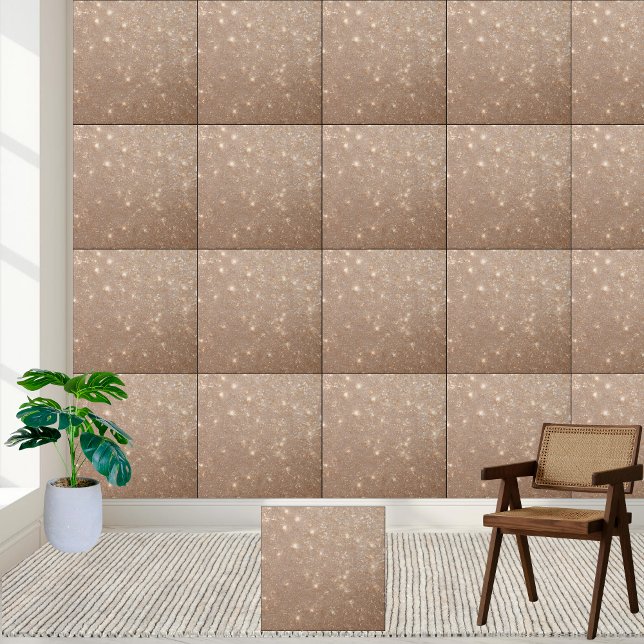 Azulejo cerâmico de bege bruto (Rough Beige Glitter Ceramic Tile)