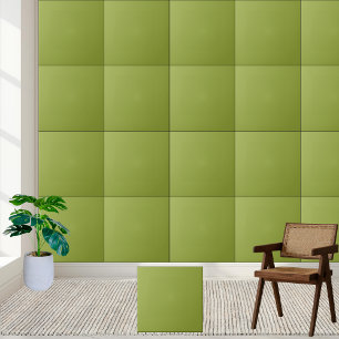 Azulejo cerâmico de cor sólida de Verde limão mini