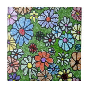 Azulejo cerâmico de cozinha do "Floral Divertido 