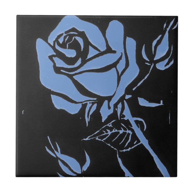 azulejo cerâmico de cozinha "Rosa Blue" (Frente)