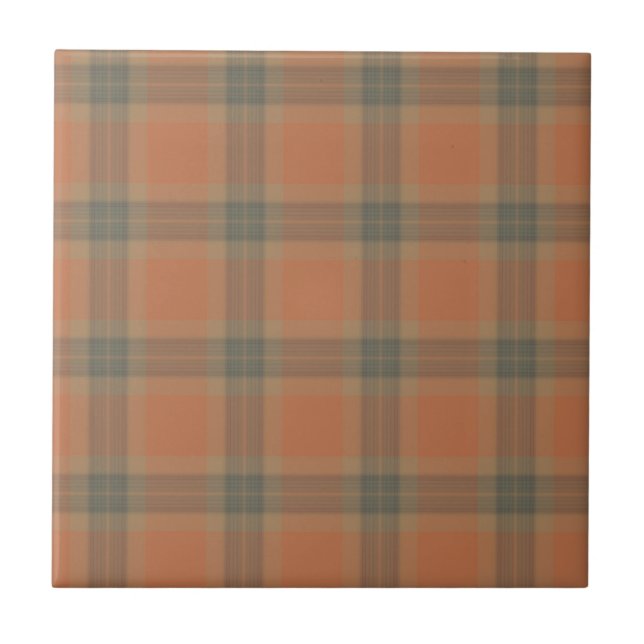 Azulejo Cerâmico de Cream Tartan (Frente)