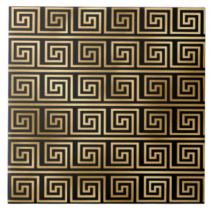 azulejo cerâmico de decoração de ouro preto