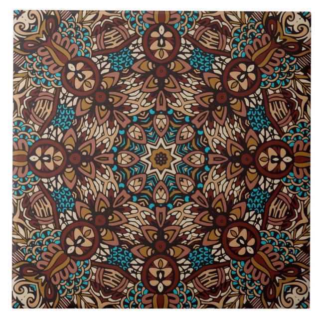 Azulejo Cerâmico de Desenho Geométrico (Frente)