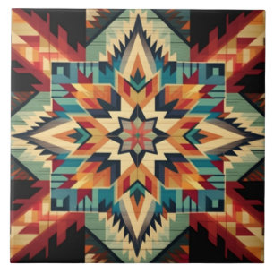Azulejo Cerâmico de Design Sudoeste/Asteca/Italian