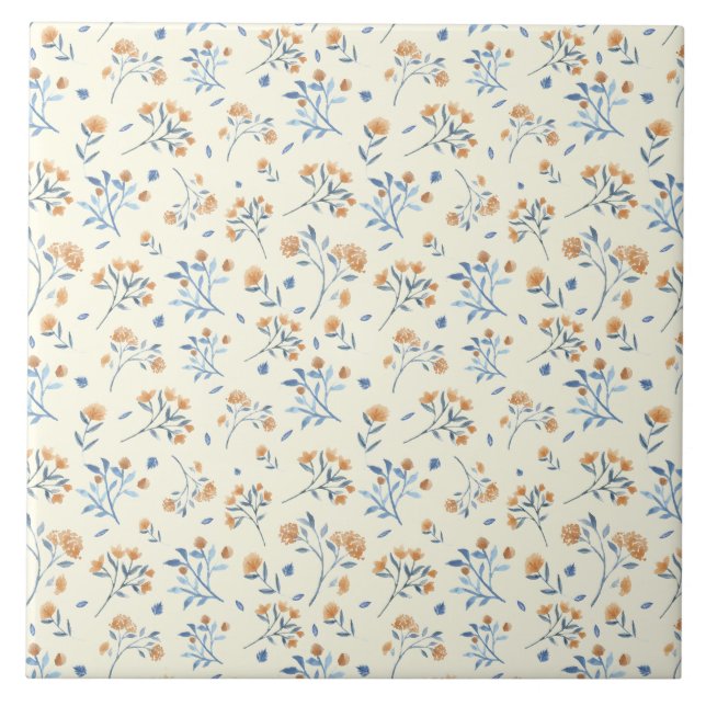 Azulejo cerâmico de flores selvagens da moderna fa (Frente)