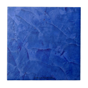 Azulejo cerâmico de gesso azul veneziano