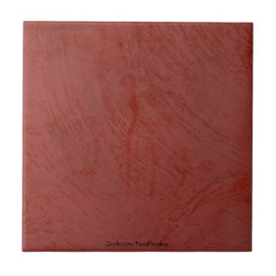 Azulejo Cerâmico de Gesso Veneziano Vermelho Tosca