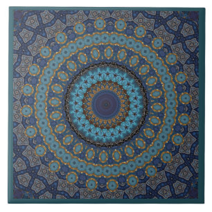 Azulejo cerâmico de Mandala