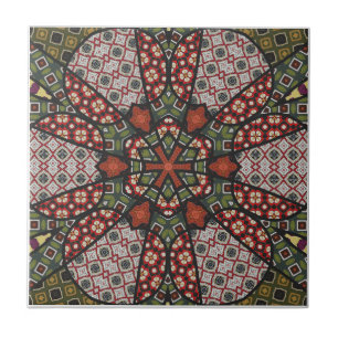 Azulejo cerâmico de Mandala Moderno