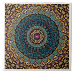 Azulejo cerâmico de Mandala Moderno