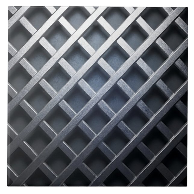 Azulejo Cerâmico de Metal Embutido (Frente)