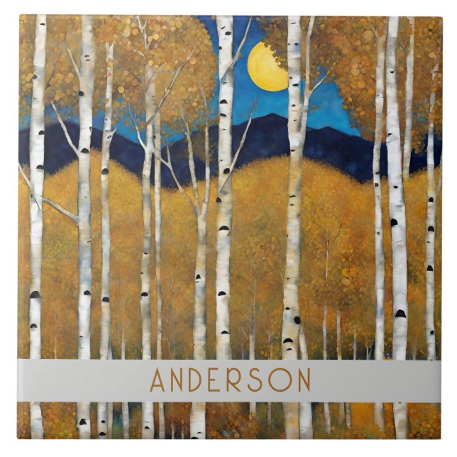 Azulejo cerâmico de Montanha Moderna (Frente)