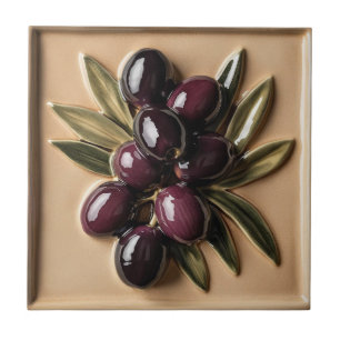 AZULEJO CERÂMICO DE MOSAICO DE OLIVEIRAS PALESTINA