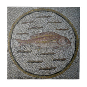 Azulejo cerâmico de mosaicos romanos, pequeno (4,2