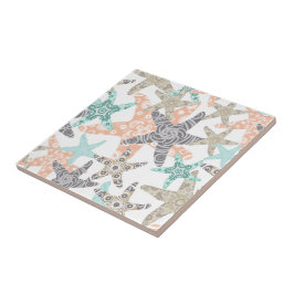 Azulejo cerâmico de padrão constante de Starfish