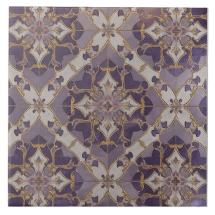 Azulejo Cerâmico de Padrão Marroquino Art Nouveau