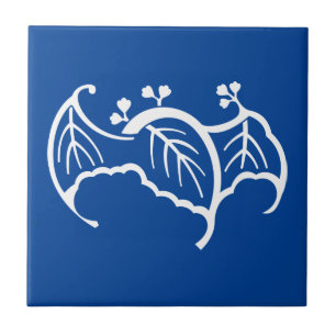 Azulejo cerâmico de paulownia em forma de morcego