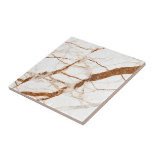Azulejo cerâmico de pedra marrom-branca faux