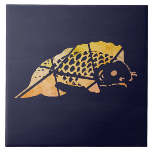 Azulejo Cerâmico de Peixe Koi