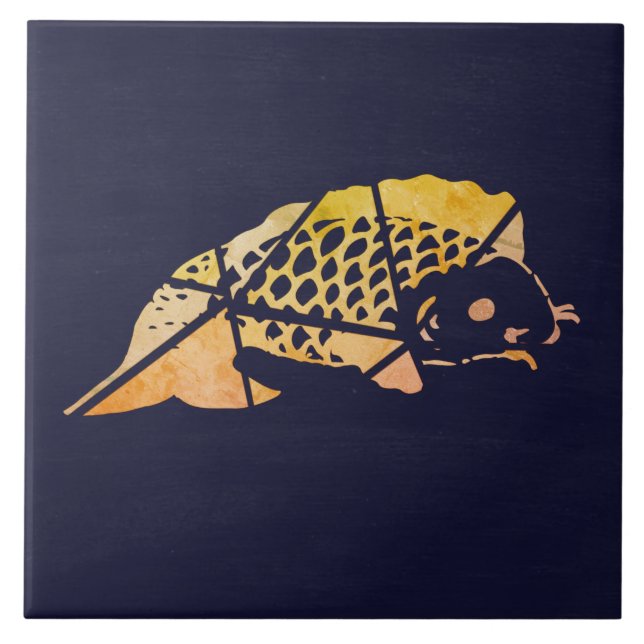Azulejo Cerâmico de Peixe Koi (Frente)
