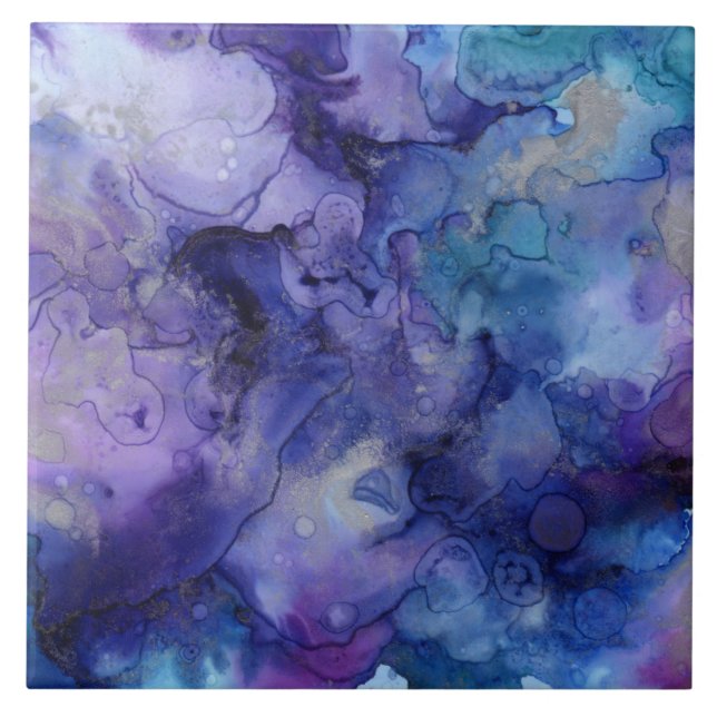 Azulejo cerâmico de pintura por espiral (Frente)