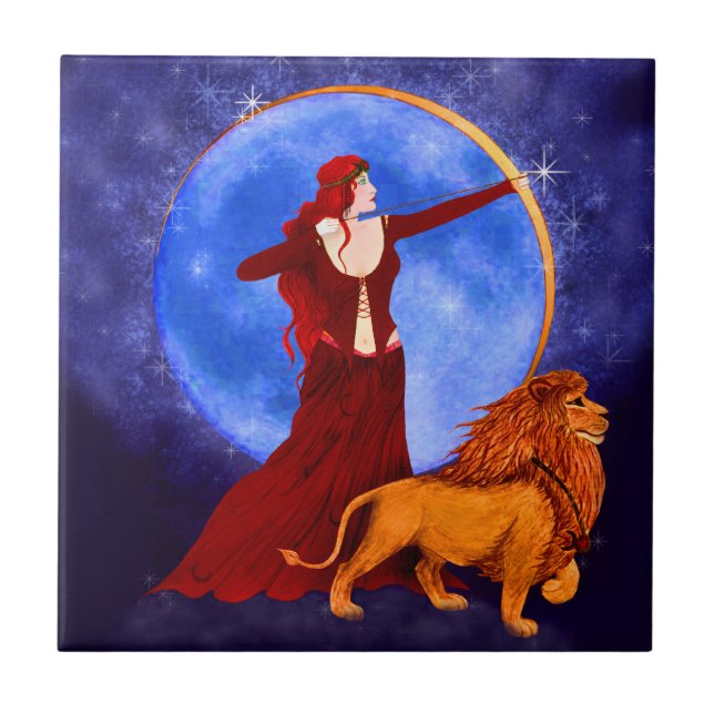 Azulejo cerâmico de potência do cartão tarot (Frente)