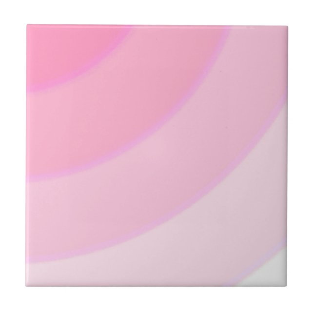 Azulejo Cerâmico de Redemoinhos Rosa (Frente)