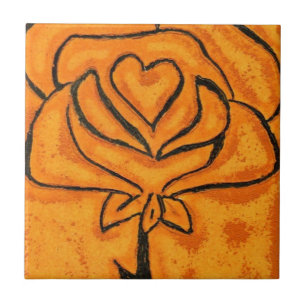 azulejo cerâmico de Rosa nº 5 da cozinha