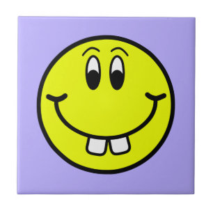 Azulejo cerâmico de sorriso da foto de Emoji da
