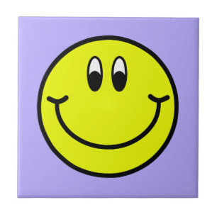 Azulejo cerâmico de sorriso feliz da foto de Emoj