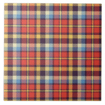 Azulejo cerâmico de Tartan