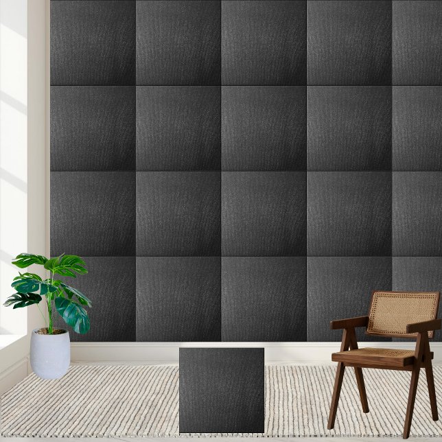 Azulejo cerâmico de textura negra moderna (Modern Black Textured Ceramic Tile)