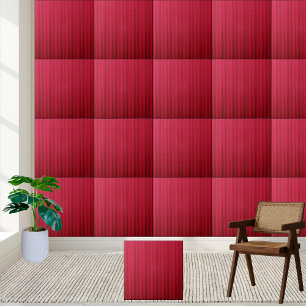 Azulejo cerâmico de textura ondulada Crimson