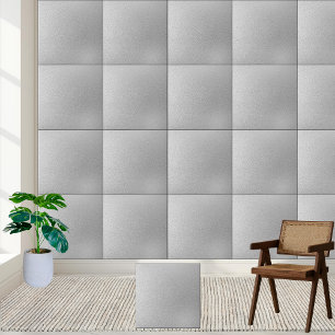 Azulejo cerâmico de textura prateada