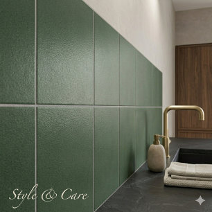 Azulejo Cerâmico de Textura Verde Elegante para Pa