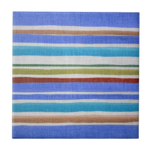 Azulejo cerâmico de tiras multicoloridas