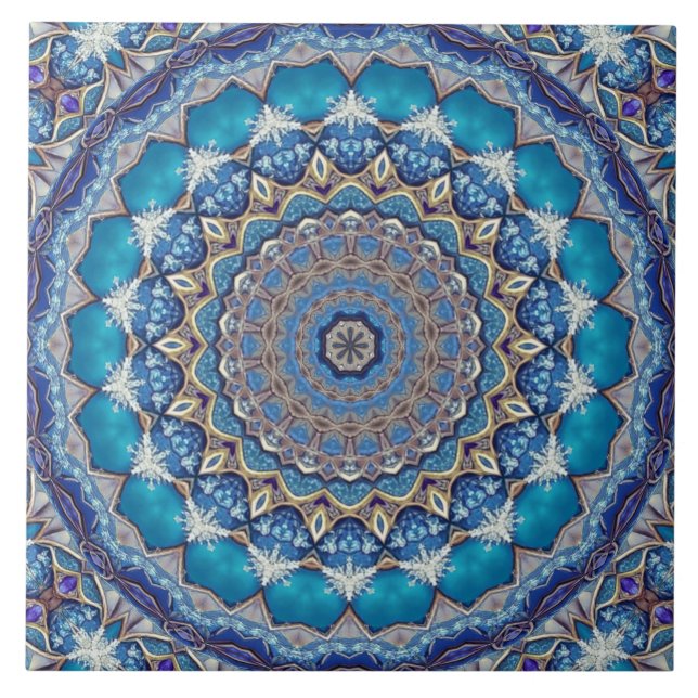 Azulejo Cerâmico Decorativo Azul (Frente)