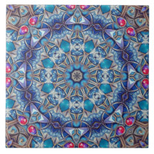 Azulejo Cerâmico Decorativo Azul