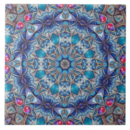 Azulejo Cerâmico Decorativo Azul