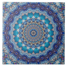 Azulejo Cerâmico Decorativo Azul